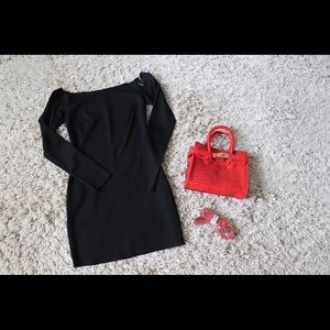 Fashion Nova, Jillian Bodycon Dress (black)